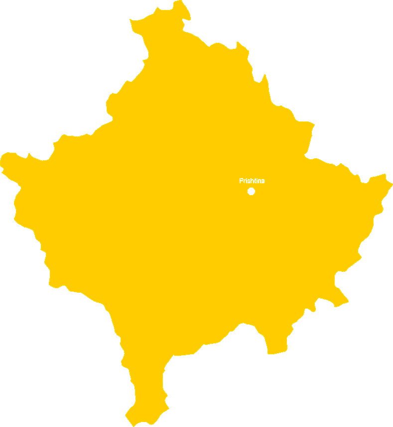 Kosovo Map Silhouette
